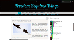 Desktop Screenshot of freedomrequireswings.com